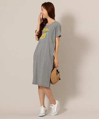 DF41 オレンジTシャツワンピース