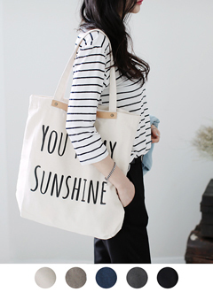  YOU'RE MY SUNSHINE ロゴエコバッグ・全5色・d44492