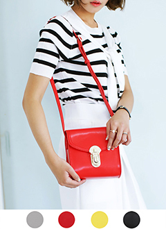  4colorsミニスクエアショルダーバッグ・全4色・t44078