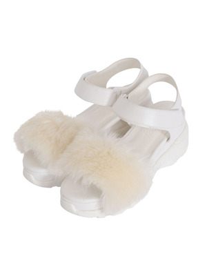 jouetie ファーサンダル