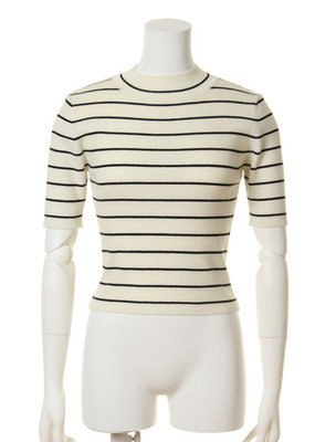 【snidel】ミニハイネックリブニット