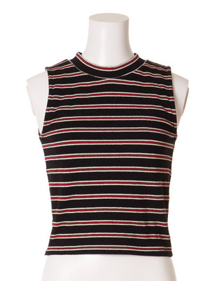 【Lily Brown】ヴィンテージボーダートップス