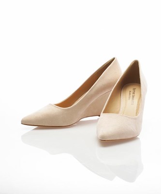 Fレザーウエッジソールパンプス