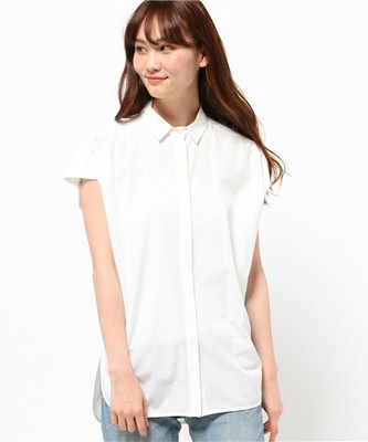 Drape no sleeve shirt