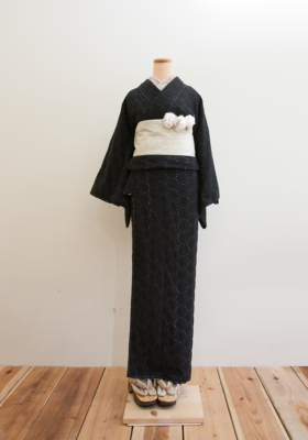 レースのひとえ着物