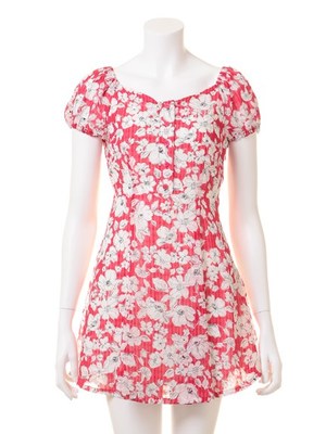 snidel (スナイデル)  2トーンフラワーワンピ