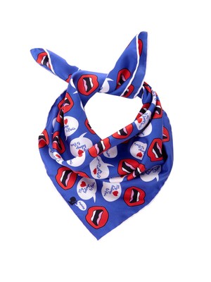 ブルーシルクストール