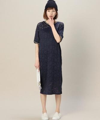 ROSE BUD 【mina掲載】レースロングワンピース