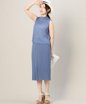 ROSE BUD 【vivi掲載】【Gina掲載】【SEDA掲載】LK-15137 PLEATED SKIRT
