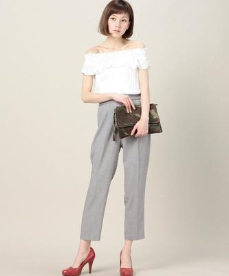 ROSE BUD 【美人百花掲載】【カタログ掲載】オフショルダーコンビネゾン