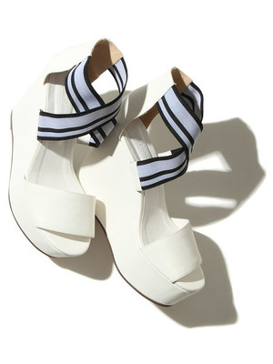 Lily Brown (リリーブラウン) ゴムストラップウェッジサンダル