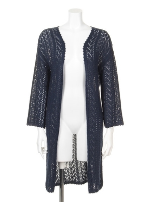 透かし編みガウン