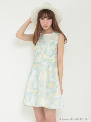 3Dフラワーワンピース