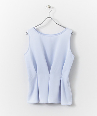 前後2wayペプラムトップス