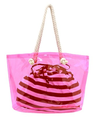 ANAP/アナップ ビニールＢＡＧ＋ボーダー巾着SET