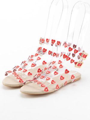 LILICIOUSクリアモチーフグラディエーターサンダル