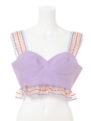 【lilLilly】フラワーテープビスチェ