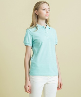 定番半袖リブカラーポロシャツ