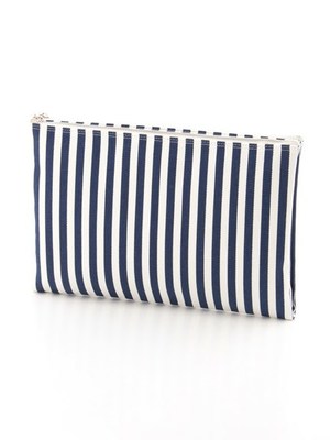 【BONICA dot GARDEN】ストライプクラッチ