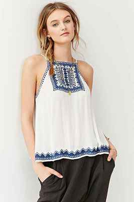 Ecote Bali Embroidered Tank Top