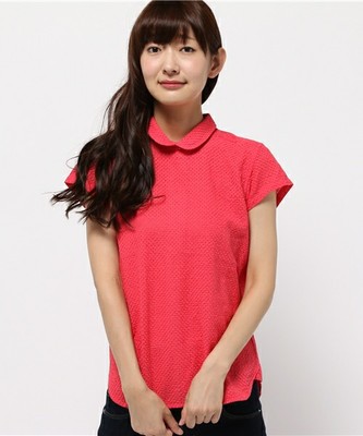 BEAMS BOY / カットワーク 後ボタン ブラウス 15SS