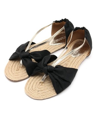 ジュートフラットサンダル