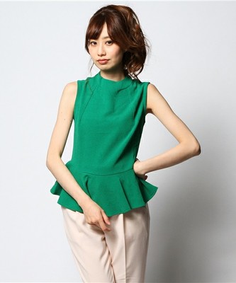 LBL-14106 HIGHT/N PEPLUM BLOUSE