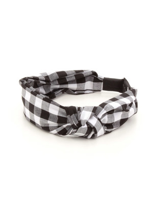 ギンガムチェックカチューシャ