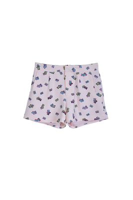 カセット柄ショートパンツ