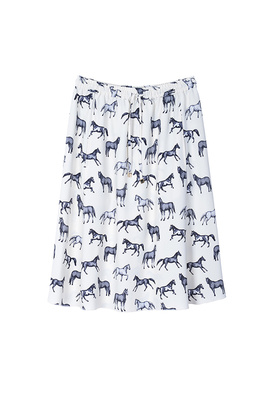 馬プリントスカート
