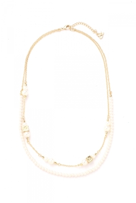 パールチェーンネックレス