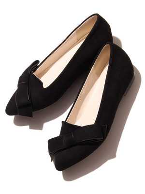 リボンフラットシューズ