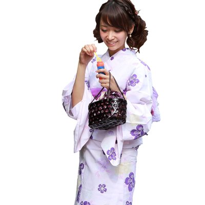 浴衣 女 セット 【薄ピンク地に撫子】 「なでしこ」ときめき恋浴衣3点セット