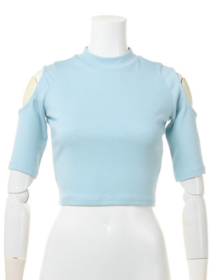 【GYDA】OPENショルダータートルTOPS