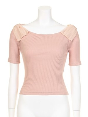 【JILL by JILLSTUART】BOW WRAP SHOULDER CS半袖