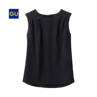 (GU)バックジッププルオーバー(ノースリーブ)