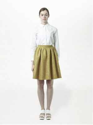 KOE フクレジャガートギャザースカート