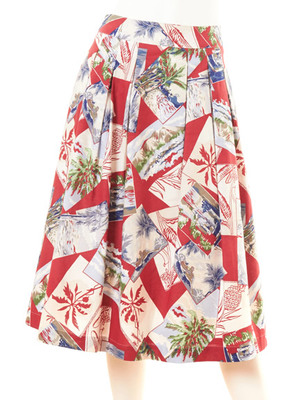 【Lily Brown】サマーパッチワーク柄スカート