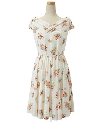 Supreme.La.La ヒマワリ柄ワンピース