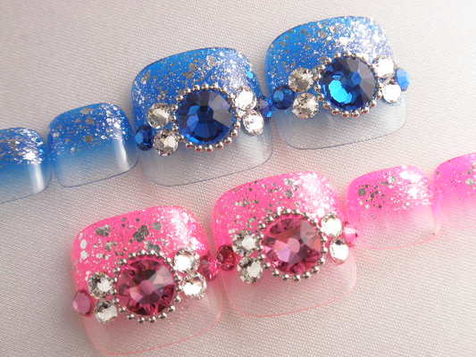 ギラグラデーションスワロジュエリー