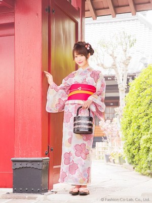 しぼりサクラ/浴衣4点SET