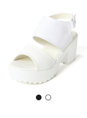 GRL/(予約販売)ワイドベルト厚底サンダル