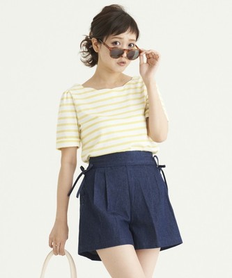 編み上げショートパンツ