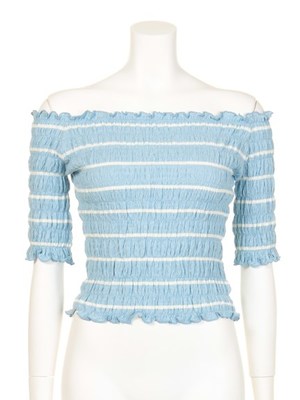 シャーリングミニトップス