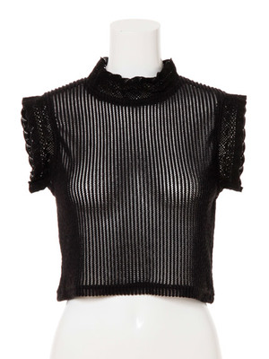 クロシェレースニットプルオーバー