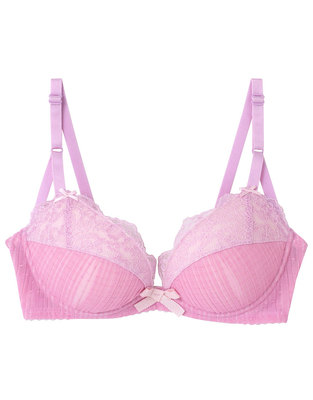 Ａ ｂｙ ａｍｐｈｉ 【谷間盛り】シアープリーツ　３／４カップブラ