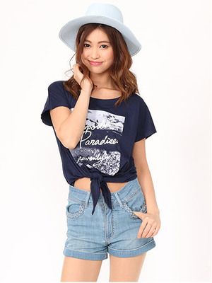 CECIL McBEE デニムショートパンツ