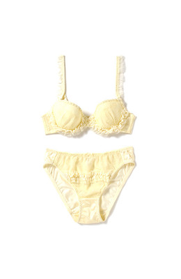 人魚姫の宝物　貝殻みたいなマーメイドブラ＆ショーツ(レモンイエロー)