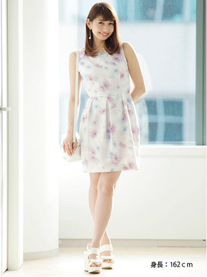 Rirandture  スパンフラワーワンピース