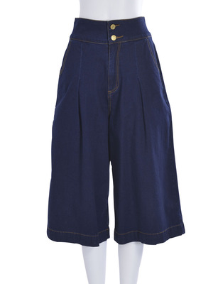 デニムガウチョパンツ